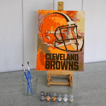 SPORTICULTURE Sporticulture CRPBNCLE NFL Cleveland Browns Team Pride Paint Number Kit CRPBNCLE